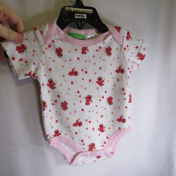 Baby Sesame Street Elmo Bodysuit 0-3mts 100% cotton - Picture 3 of 8
